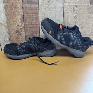 Merrell Work Steel-Toe Oil Slip Resistant Shoes Sz 6.5 M Black ASTM F2413-18